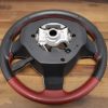 2020 SUBARU BRZ TS RED / BLACK LEATHER STEERING WHEEL & HORN OEM - Image 13
