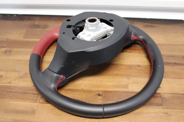 2020 SUBARU BRZ TS RED / BLACK LEATHER STEERING WHEEL & HORN OEM - Image 15