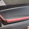 2020 SUBARU BRZ TS RH BLACK SUEDE / RED LEATHER DOOR PANEL CARD PASSENGER SIDE OEM - Image 5