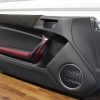 2020 SUBARU BRZ TS LH BLACK SUEDE / RED LEATHER DOOR PANEL CARD DRIVER SIDE OEM - Image 3