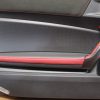 2020 SUBARU BRZ TS LH BLACK SUEDE / RED LEATHER DOOR PANEL CARD DRIVER SIDE OEM - Image 5