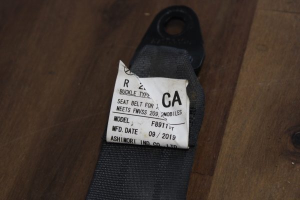 2020 SUBARU BRZ TS BLACK RH REAR SEAT BELT PASSENGER SIDE OEM 64660CA000VH - Image 3