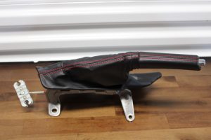 2020 SUBARU BRZ TS PARKING E-BRAKE HANDLE & LEATHER RED STITCHED BOOT OEM