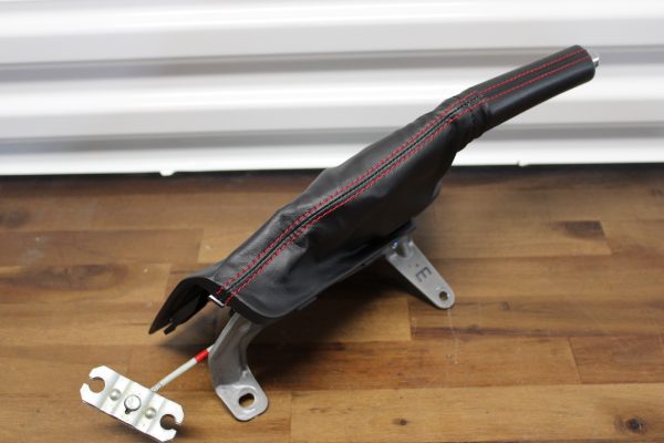 2020 SUBARU BRZ TS PARKING E-BRAKE HANDLE & LEATHER RED STITCHED BOOT OEM - Image 2