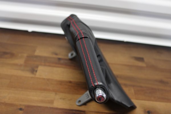 2020 SUBARU BRZ TS PARKING E-BRAKE HANDLE & LEATHER RED STITCHED BOOT OEM - Image 5