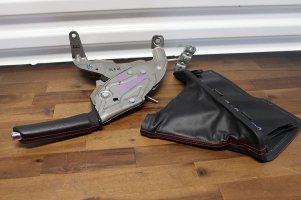 2020 SUBARU BRZ TS PARKING E-BRAKE HANDLE & LEATHER RED STITCHED BOOT OEM - Image 7