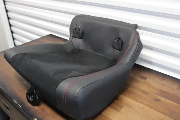 2020 SUBARU BRZ TS REAR LH SEAT SUEDE RED STITCHED DRIVER SIDE OEM 64340CA580VL - Image 3