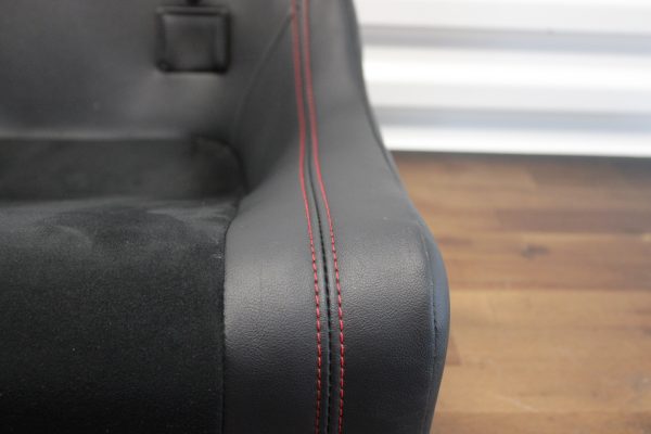 2020 SUBARU BRZ TS REAR LH SEAT SUEDE RED STITCHED DRIVER SIDE OEM 64340CA580VL - Image 4