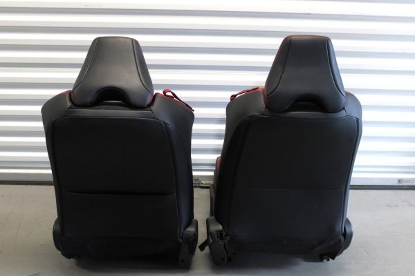 2020 SUBARU BRZ TS RED LEATHER & BLACK SUEDE FRONT SEATS SET OEM 39K MILES - Image 13