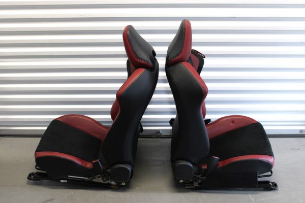 2020 SUBARU BRZ TS RED LEATHER & BLACK SUEDE FRONT SEATS SET OEM 39K MILES - Image 14
