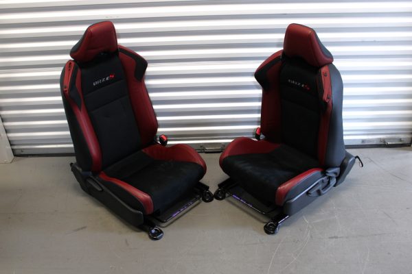 2020 SUBARU BRZ TS RED LEATHER & BLACK SUEDE FRONT SEATS SET OEM 39K MILES - Image 16