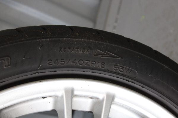 2008-2014 SUBARU WRX STI BBS FORGED RIM WHEEL & TIRE 18X8.5 +55 5X114 OEM - Image 10