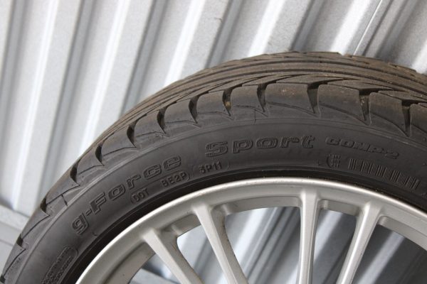 2008-2014 SUBARU WRX STI BBS FORGED RIM WHEEL & TIRE 18X8.5 +55 5X114 OEM - Image 11