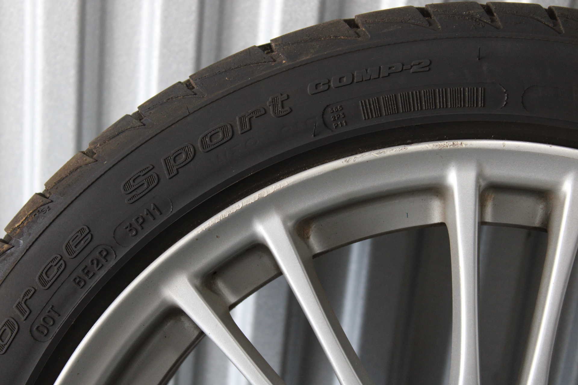 2008-2014 SUBARU WRX STI BBS FORGED RIM WHEEL & TIRE 18X8.5 +55 5X114 OEM - Image 5