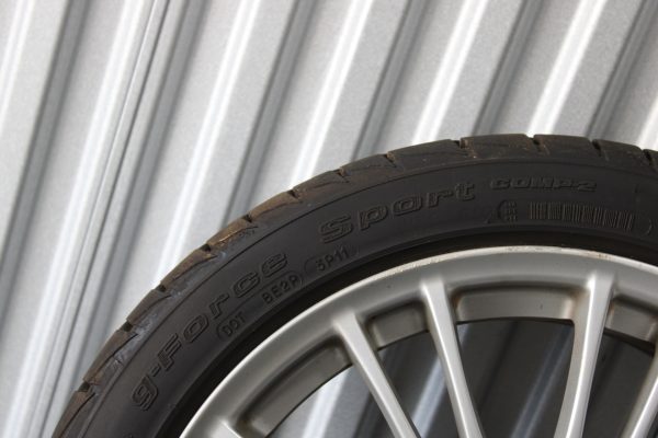 2008-2014 SUBARU WRX STI BBS FORGED RIM WHEEL & TIRE 18X8.5 +55 5X114 OEM - Image 9