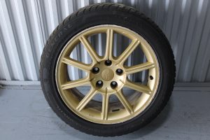 2005-2007 SUBARU WRX STI GOLD ENKEI WHEEL RIM & TIRE 17X8 +53 5X114 OEM