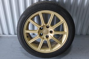 2005-2007 SUBARU WRX STI GOLD ENKEI WHEEL RIM & TIRE 17X8 +53 5X114 OEM