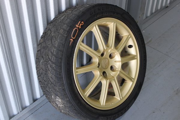 2005-2007 SUBARU WRX STI GOLD ENKEI WHEEL RIM & TIRE 17X8 +53 5X114 OEM - Image 2