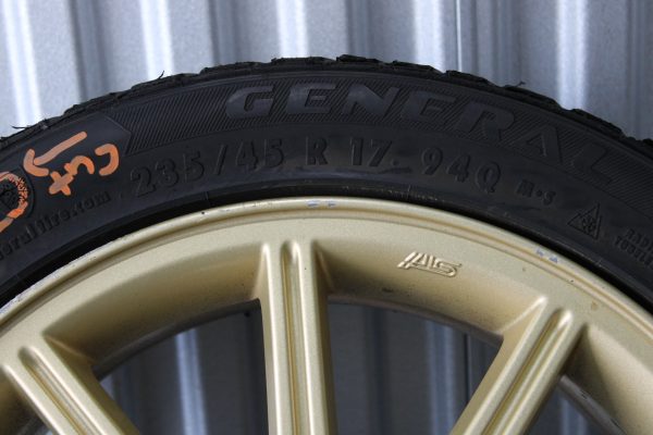 2005-2007 SUBARU WRX STI GOLD ENKEI WHEEL RIM & TIRE 17X8 +53 5X114 OEM - Image 5