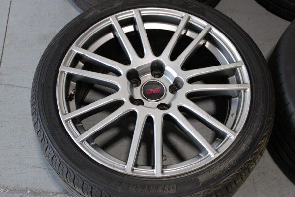 2008-2014 SUBARU WRX STI ENKEI RIMS WHEES & TIRES 18X8.5 +55 5X114 OEM - Image 9