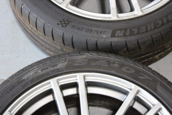 2008-2014 SUBARU WRX STI ENKEI RIMS WHEES & TIRES 18X8.5 +55 5X114 OEM - Image 16