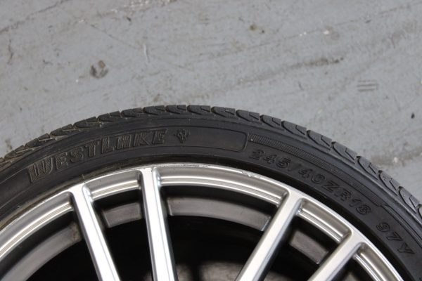 2008-2014 SUBARU WRX STI ENKEI RIMS WHEES & TIRES 18X8.5 +55 5X114 OEM - Image 17