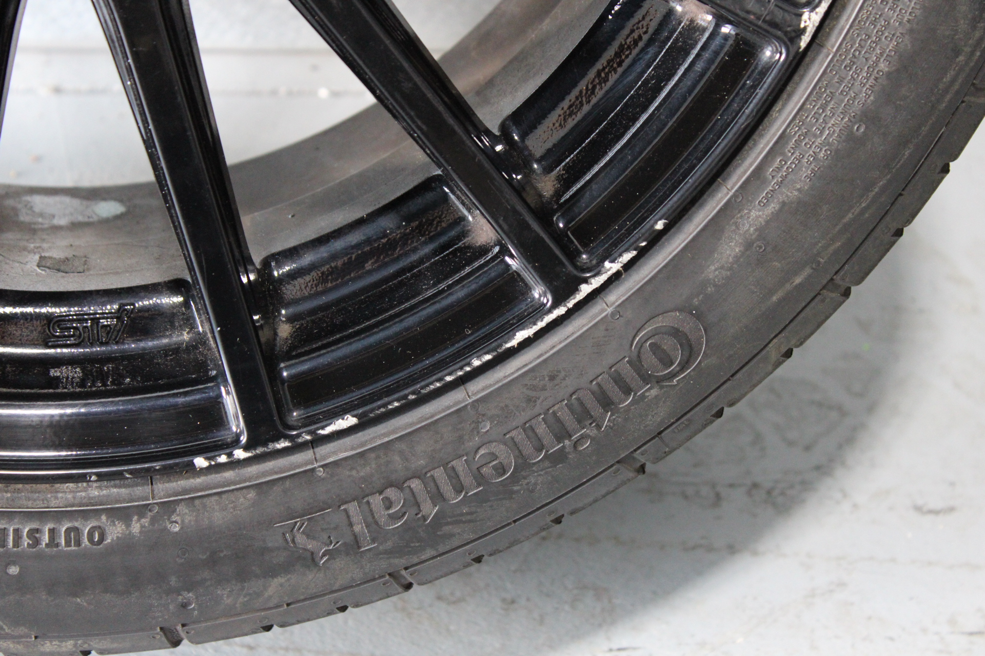 2015-2021 SUBARU WRX STI ENKEI BLACK 15 SPOKE WHEEL RIM & TIRE 18x8.5 +55 5X114 - Image 7