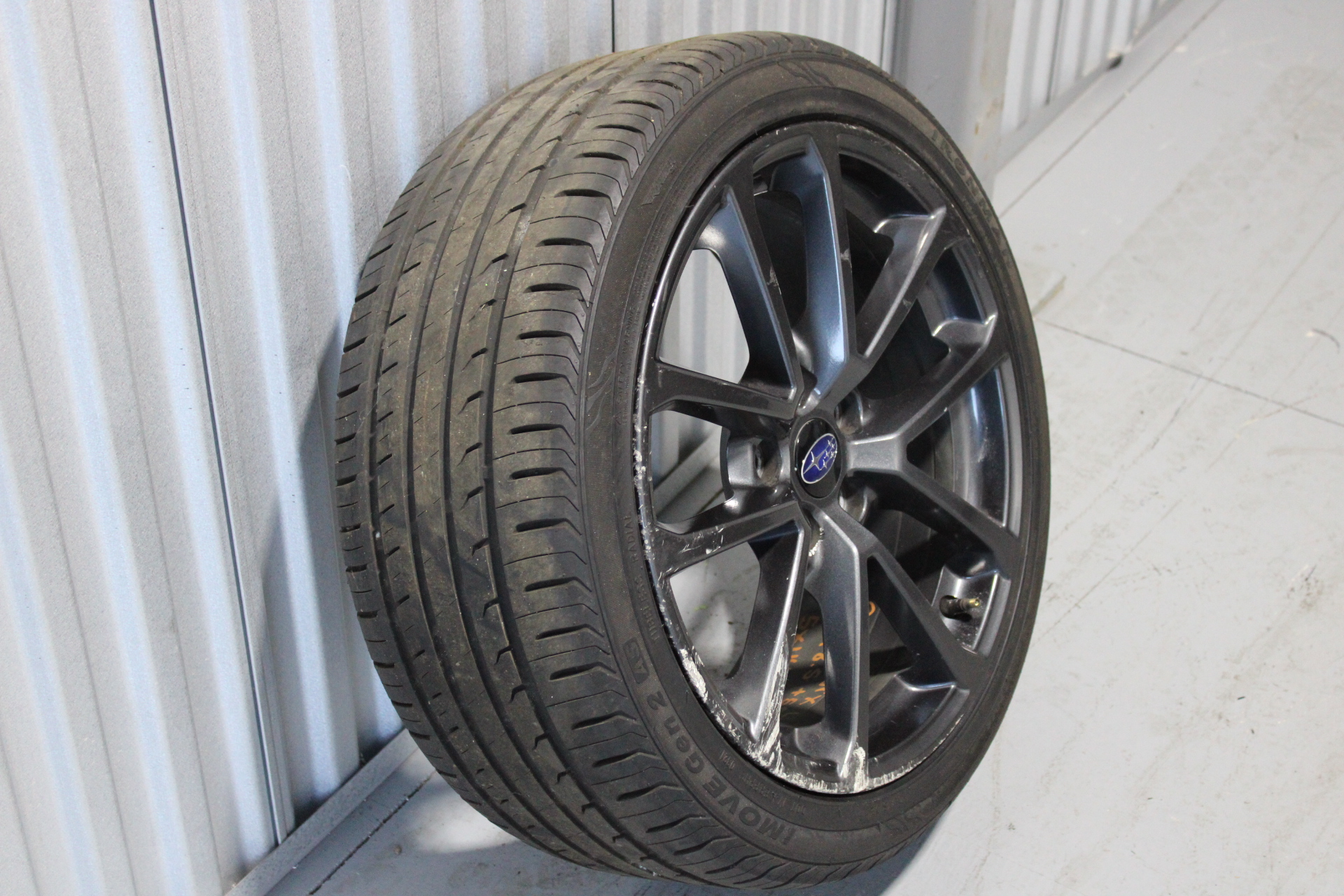 2018-2021 SUBARU WRX LIMITED ENKEI RIM WHEEL & TIRE 18X8.5 +55 5X114 OEM #2 - Image 2