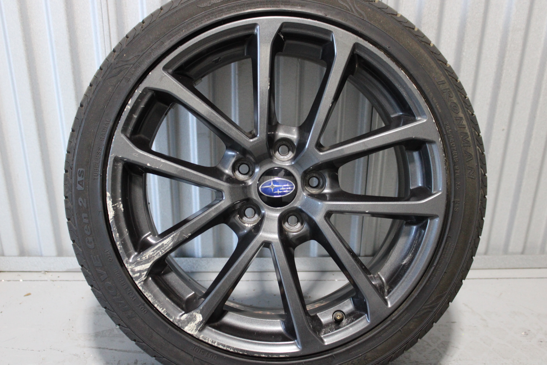 2018-2021 SUBARU WRX LIMITED ENKEI RIM WHEEL & TIRE 18X8.5 +55 5X114 OEM #2 - Image 4