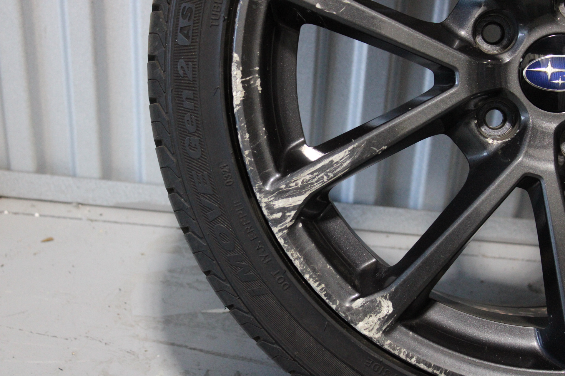 2018-2021 SUBARU WRX LIMITED ENKEI RIM WHEEL & TIRE 18X8.5 +55 5X114 OEM #2 - Image 5