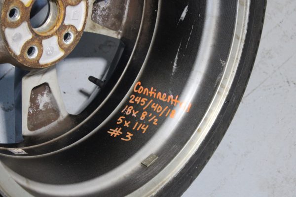 2008-2014 SUBARU WRX STI ENKEI RIM WHEEL & TIRE 18X8.5 +55 5X114 OEM #3 - Image 11