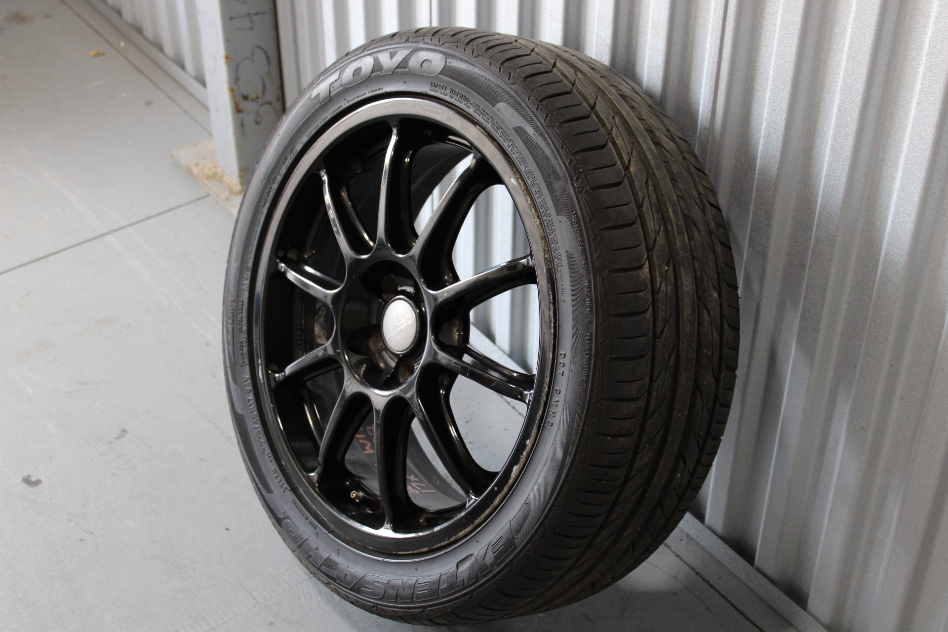 PRODRIVE OZ GLOSS BLACK RIM WHEEL & TIRE 17X7 +52 5X100 PN: 13001001 #2 - Image 3