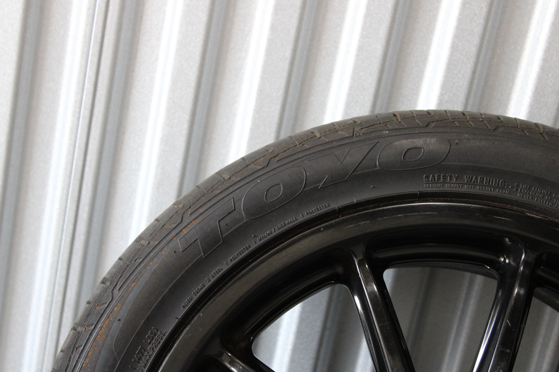 PRODRIVE OZ GLOSS BLACK RIM WHEEL & TIRE 17X7 +52 5X100 PN: 13001001 #2 - Image 10