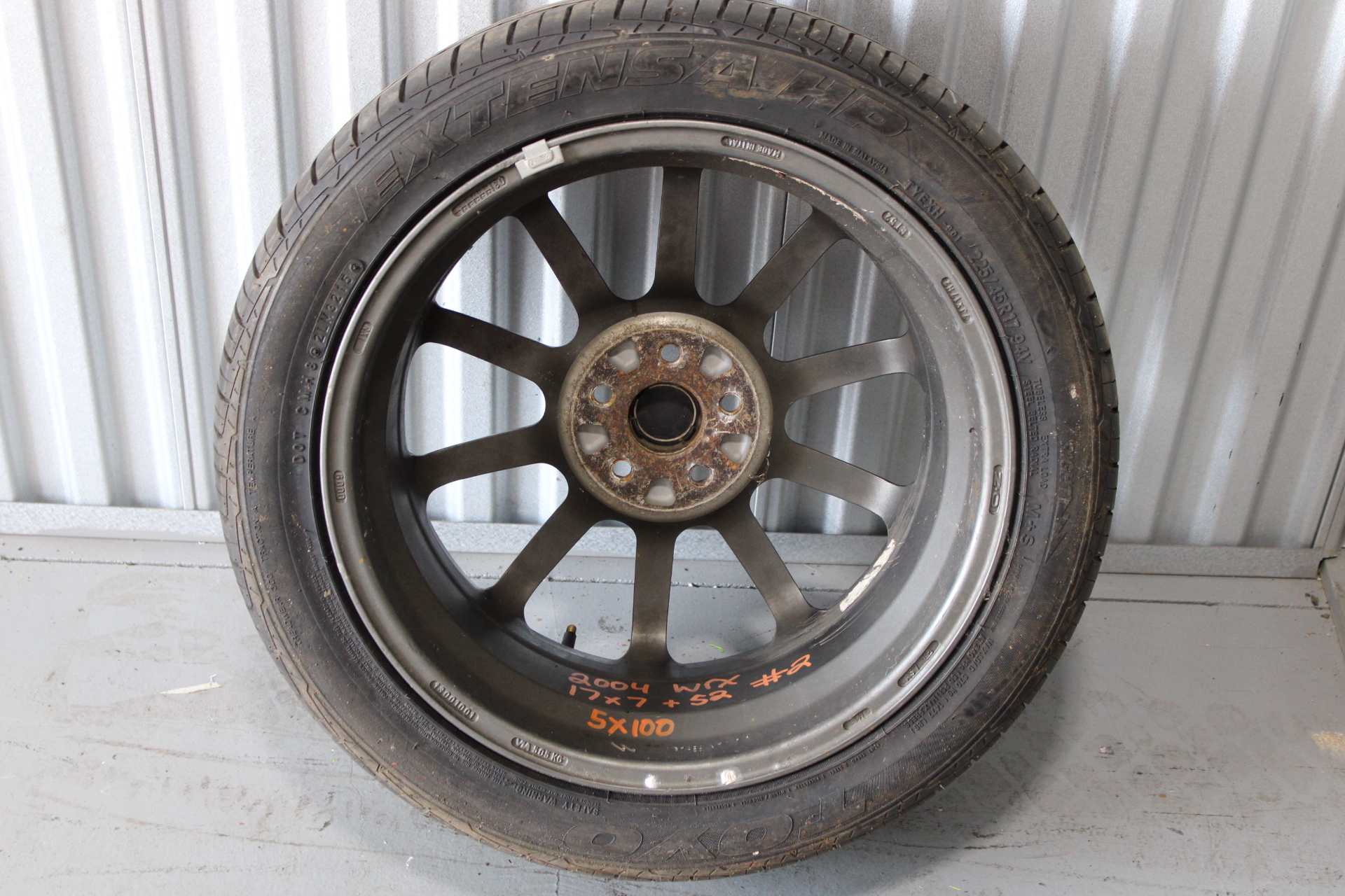 PRODRIVE OZ GLOSS BLACK RIM WHEEL & TIRE 17X7 +52 5X100 PN: 13001001 #2 - Image 14