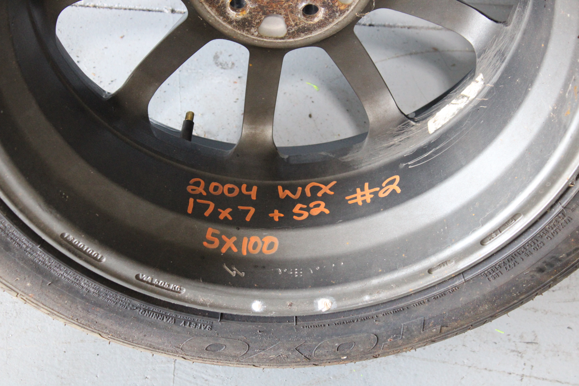 PRODRIVE OZ GLOSS BLACK RIM WHEEL & TIRE 17X7 +52 5X100 PN: 13001001 #2 - Image 15