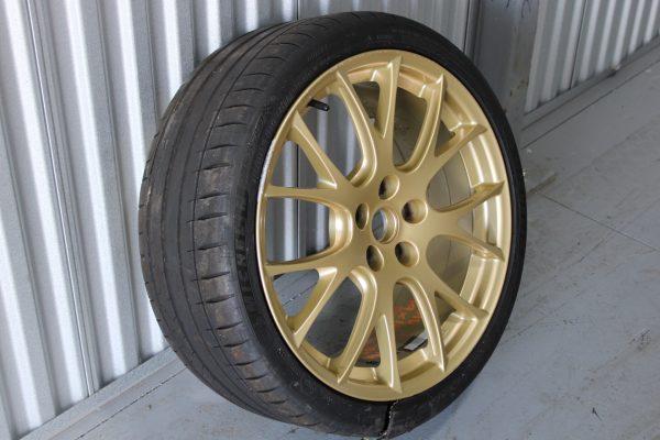 2018 SUBARU WRX STI TYPE RA BBS GOLD WHEEL RIM 19X8.5 +55 5X114 28111VA230 #2 - Image 2