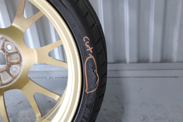 2018 SUBARU WRX STI TYPE RA BBS GOLD WHEEL RIM 19X8.5 +55 5X114 28111VA230 #2 - Image 10
