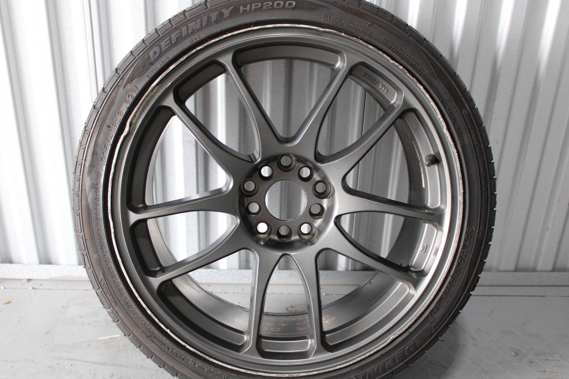 WORK EMOTION CR KIWAMI REPLICA REPS RIM WHEEL & TIRE 18X9 +25 5X114 #2 - Image 4