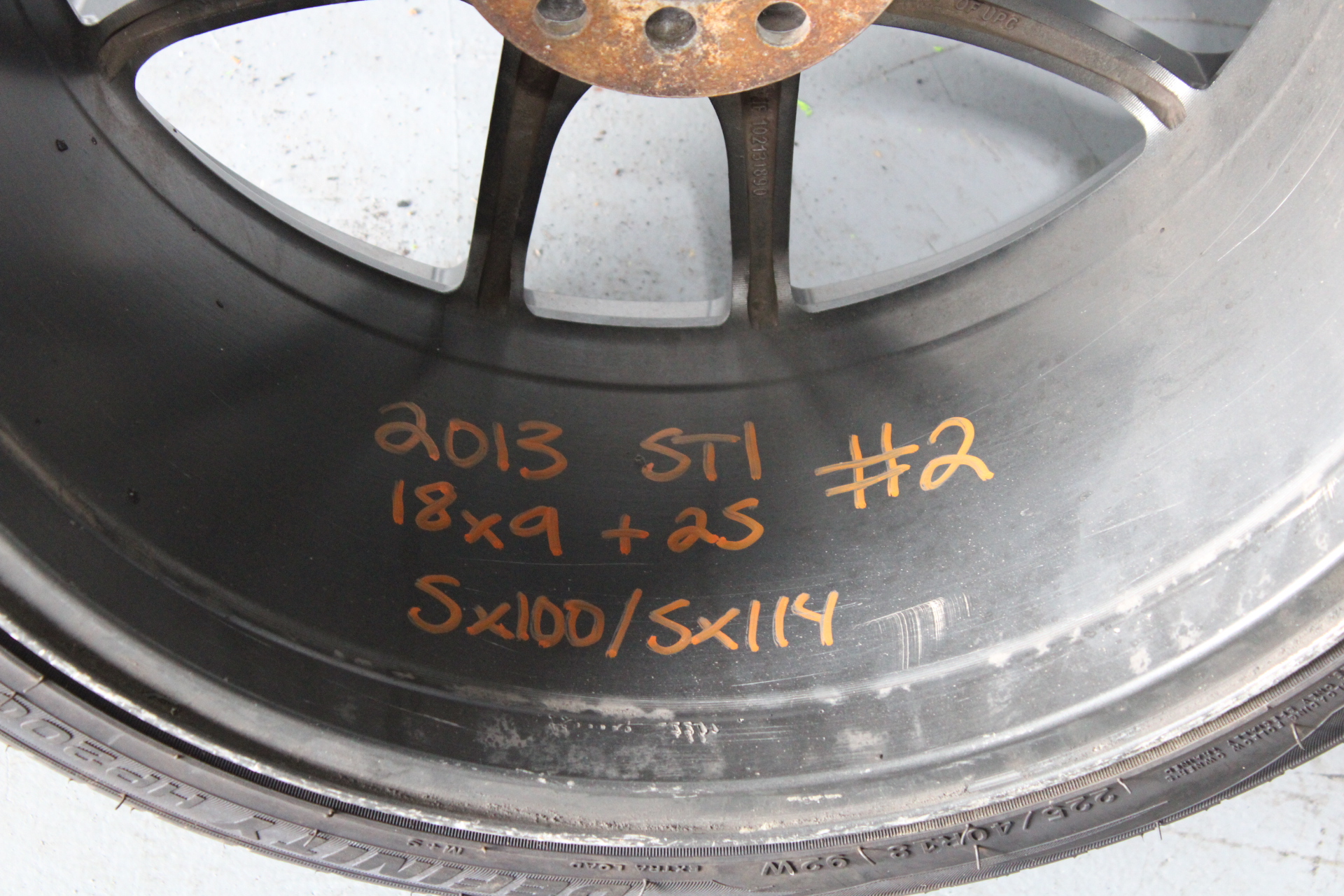 WORK EMOTION CR KIWAMI REPLICA REPS RIM WHEEL & TIRE 18X9 +25 5X114 #2 - Image 10