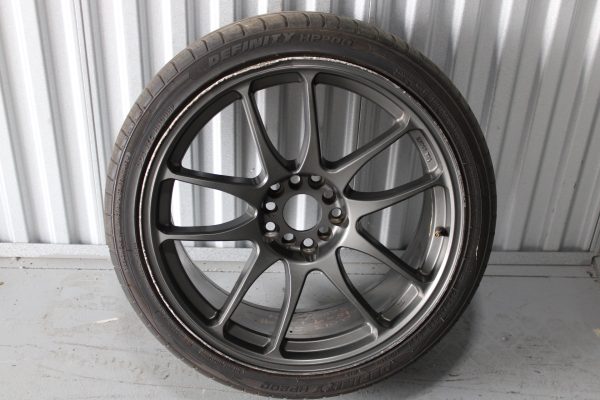 WORK EMOTION CR KIWAMI REPLICA REPS RIM WHEEL & TIRE 18X9 +25 5X114 #3