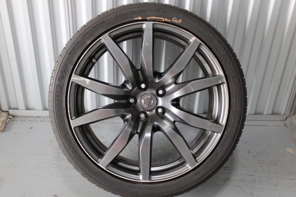 2015 NISSAN R35 GTR DBA RAYS REAR RIM WHEEL & TIRE 20X10.5 +25 5X114 OEM #2