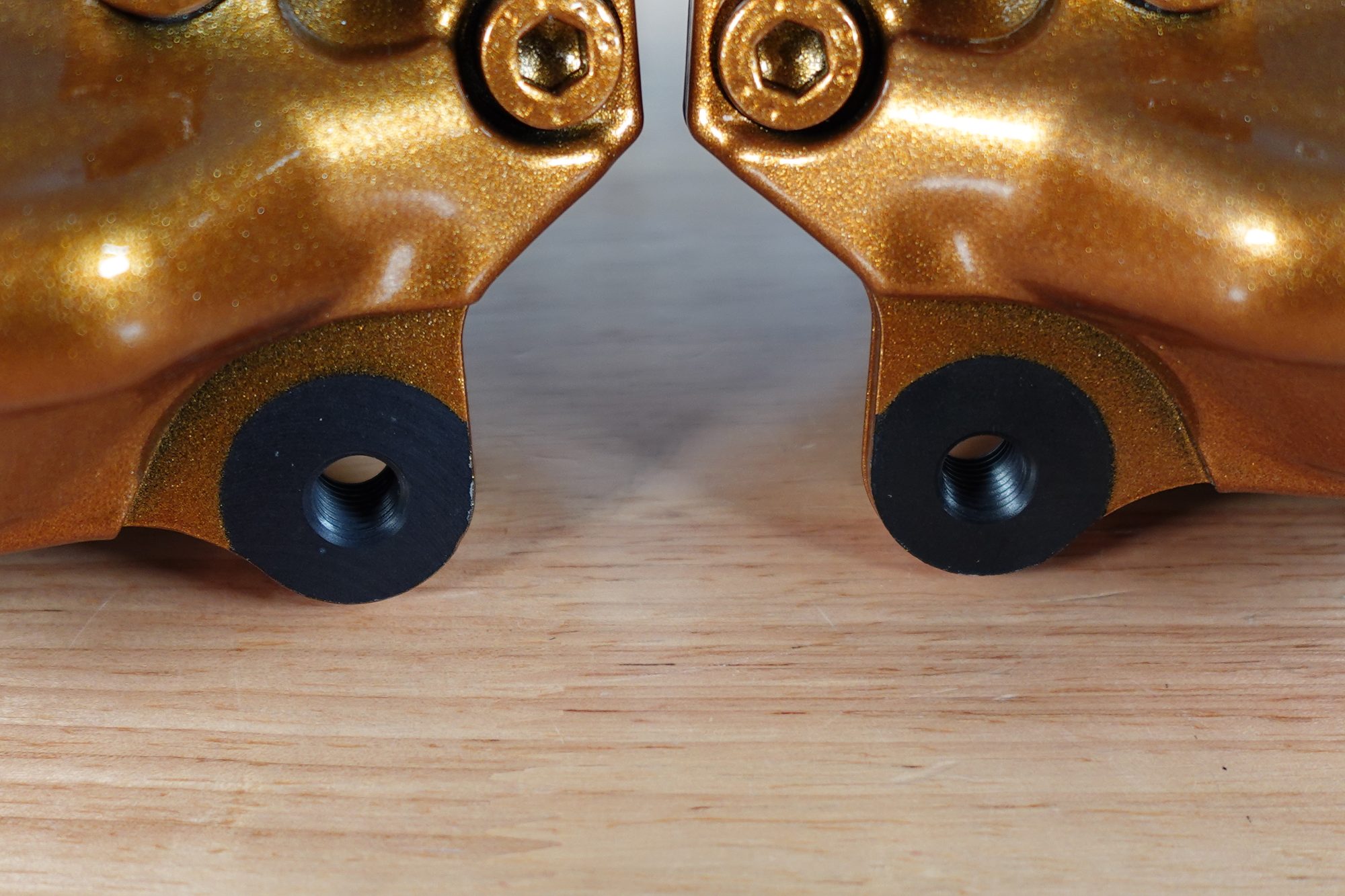 NEW 2004-2007 Subaru WRX STI Gold Front & Rear Brembo Brake Calipers OEM - Image 10