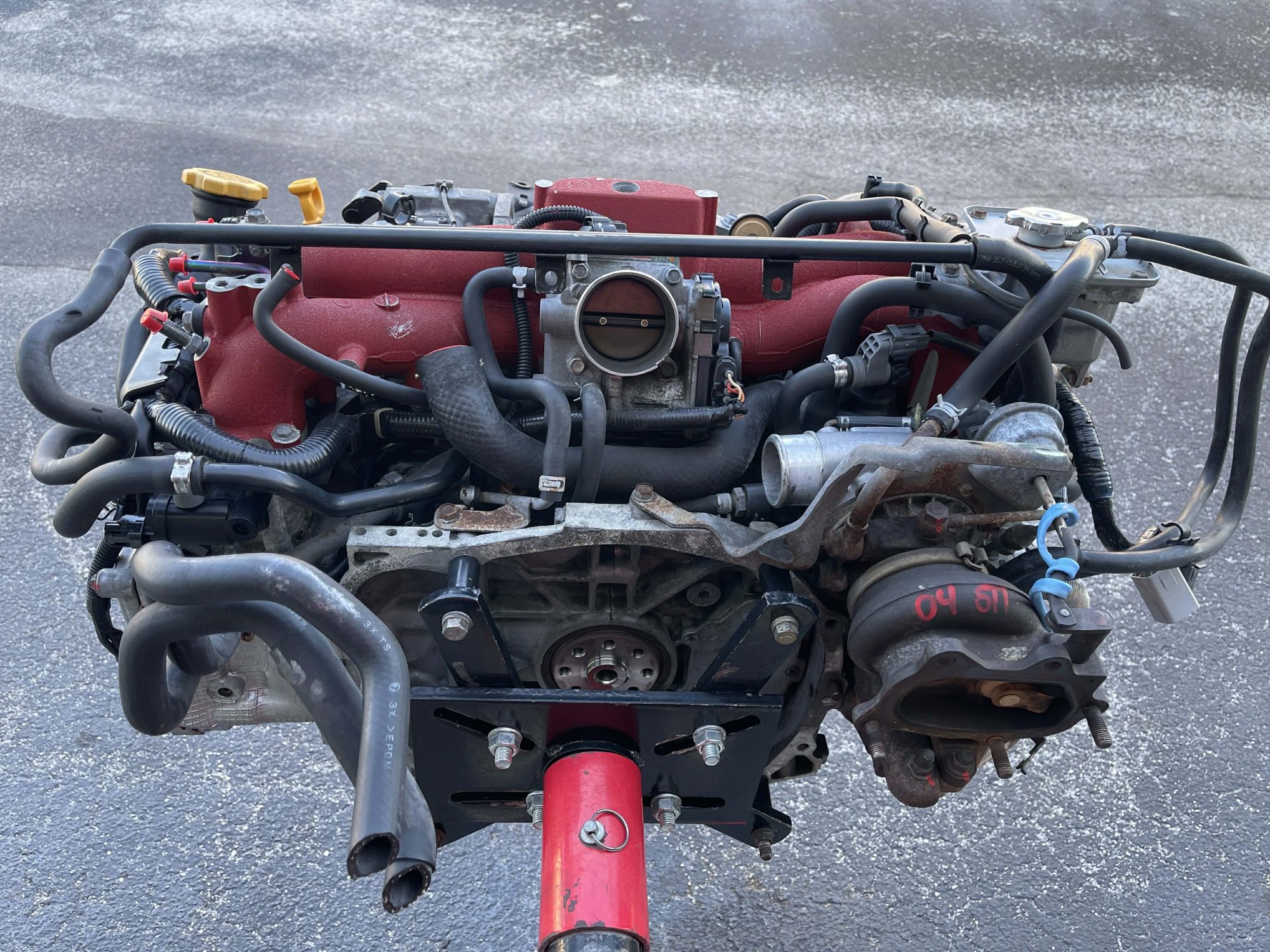 2004-2006 SUBARU WRX STI ENGINE MOTOR LONG BLOCK & TURBO USDM EJ257 71K MILES - Image 9