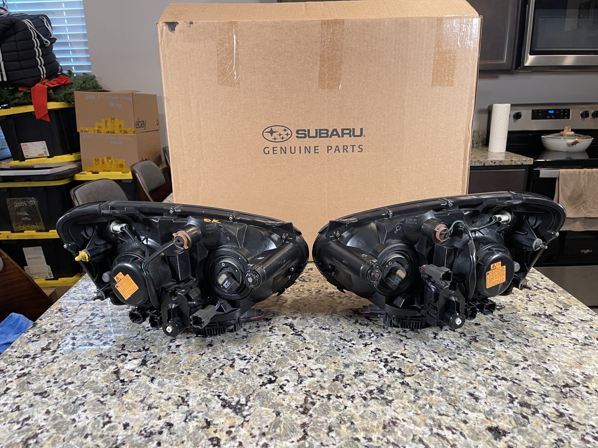 05 2005 Subaru WRX STI Xenon HID Headlights Head Lamps Set Assembly LH/RH OEM - Image 13